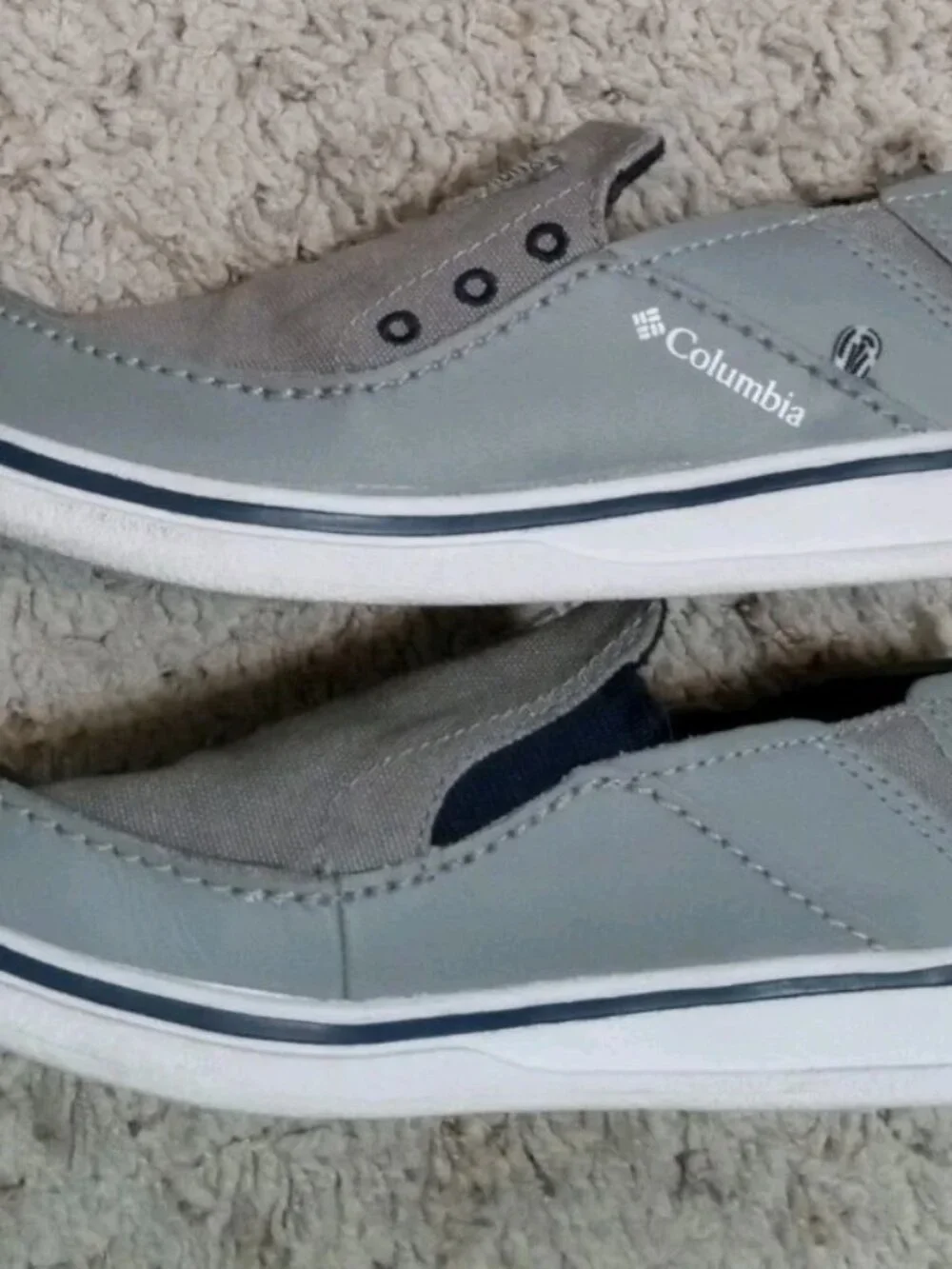 Columbia Bahama PFG Kids Shoes, Size1 Gray, Slip On Omni Grip